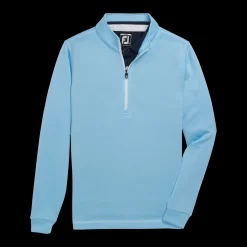 Half-Zip Contrast Stitch Mid-Layer Junior