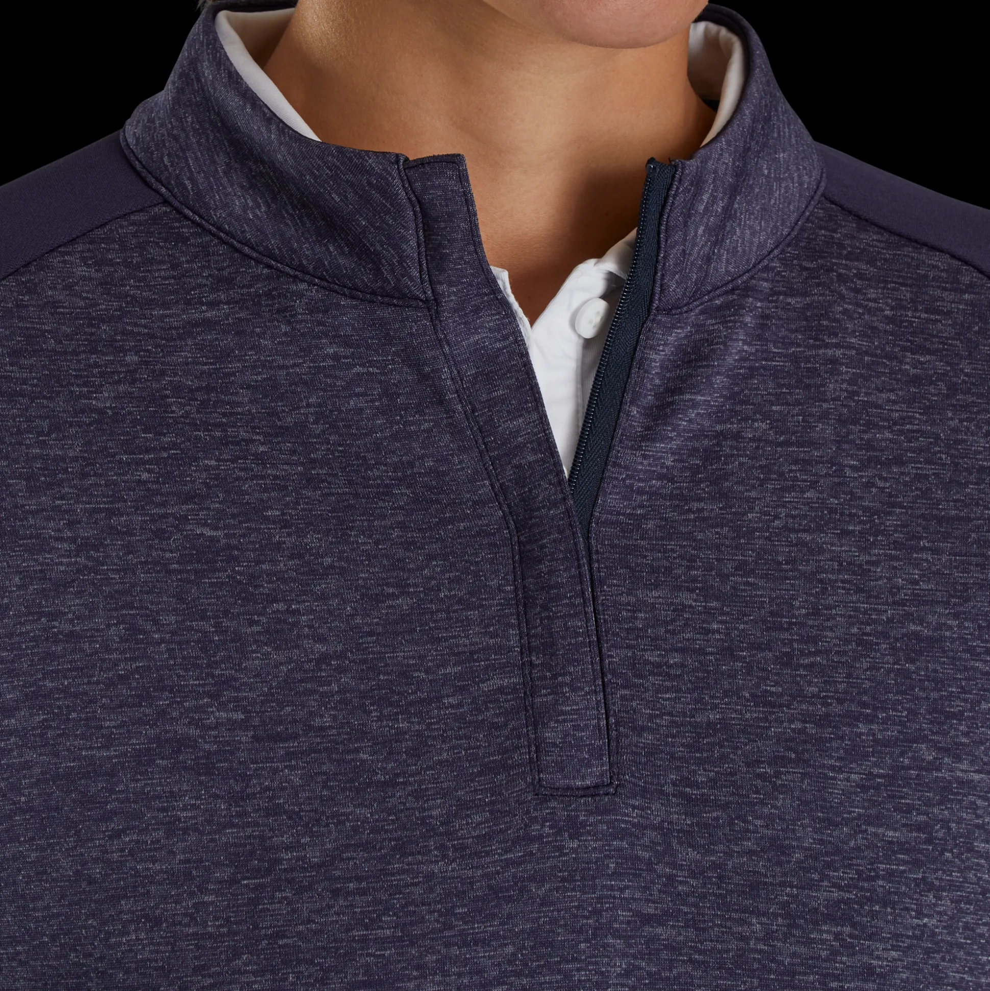 Heather Block Half-Zip Mid-Layer Women