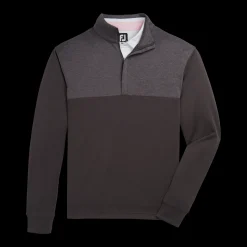 Heather Yoke Half-Zip Mid-Layer