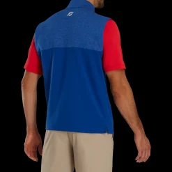 Heather Yoke Half-Zip Vest