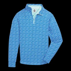 Quarter-Zip Floral Mid-Layer Women