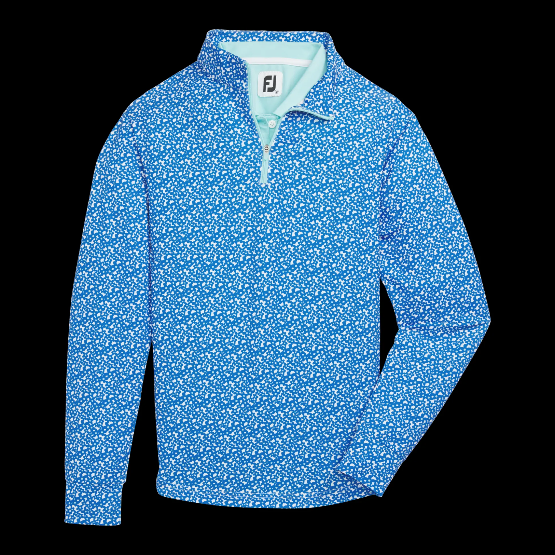 Quarter-Zip Floral Mid-Layer Women