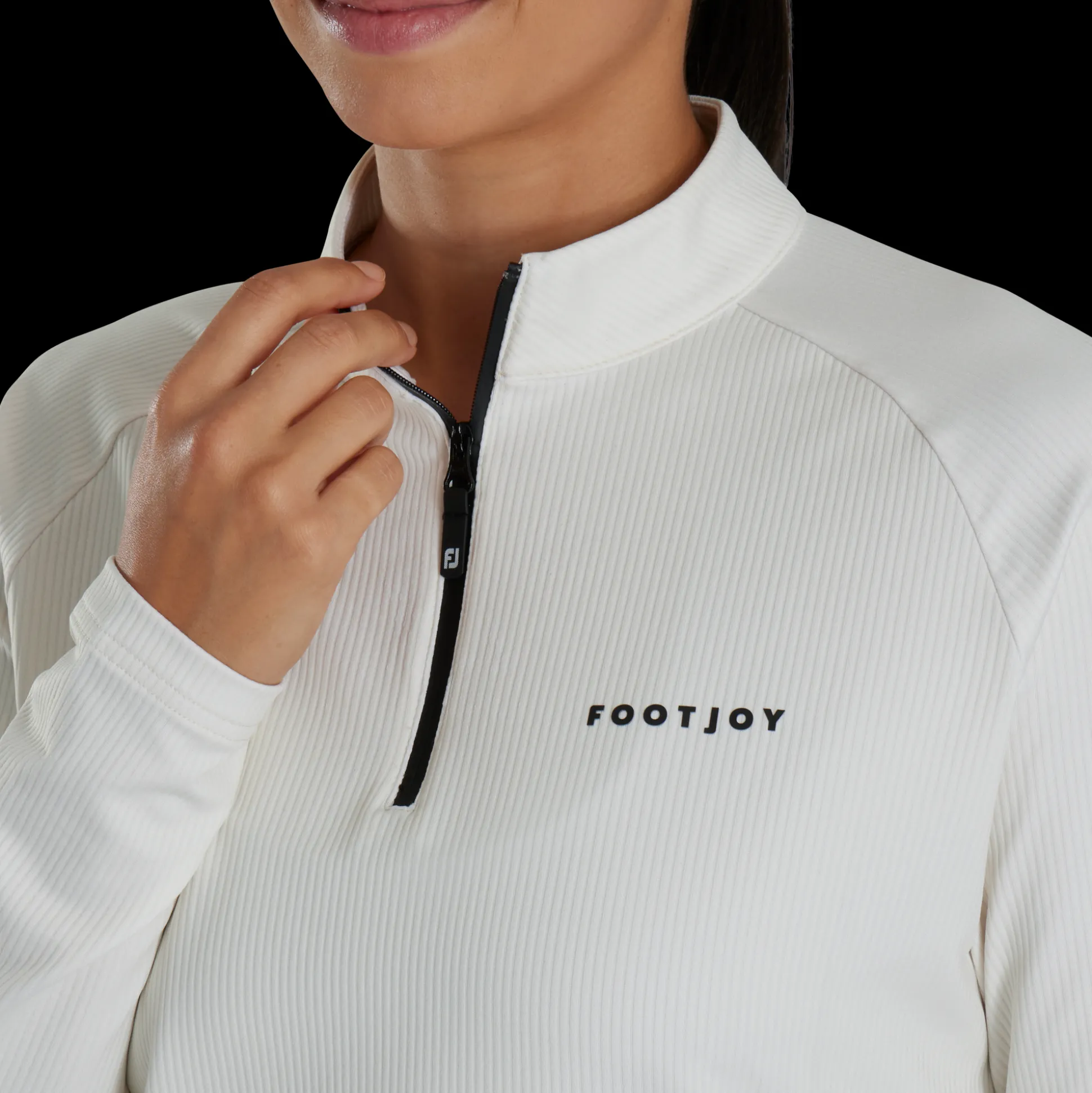 Quarter-Zip Rib Mid-Layer Women