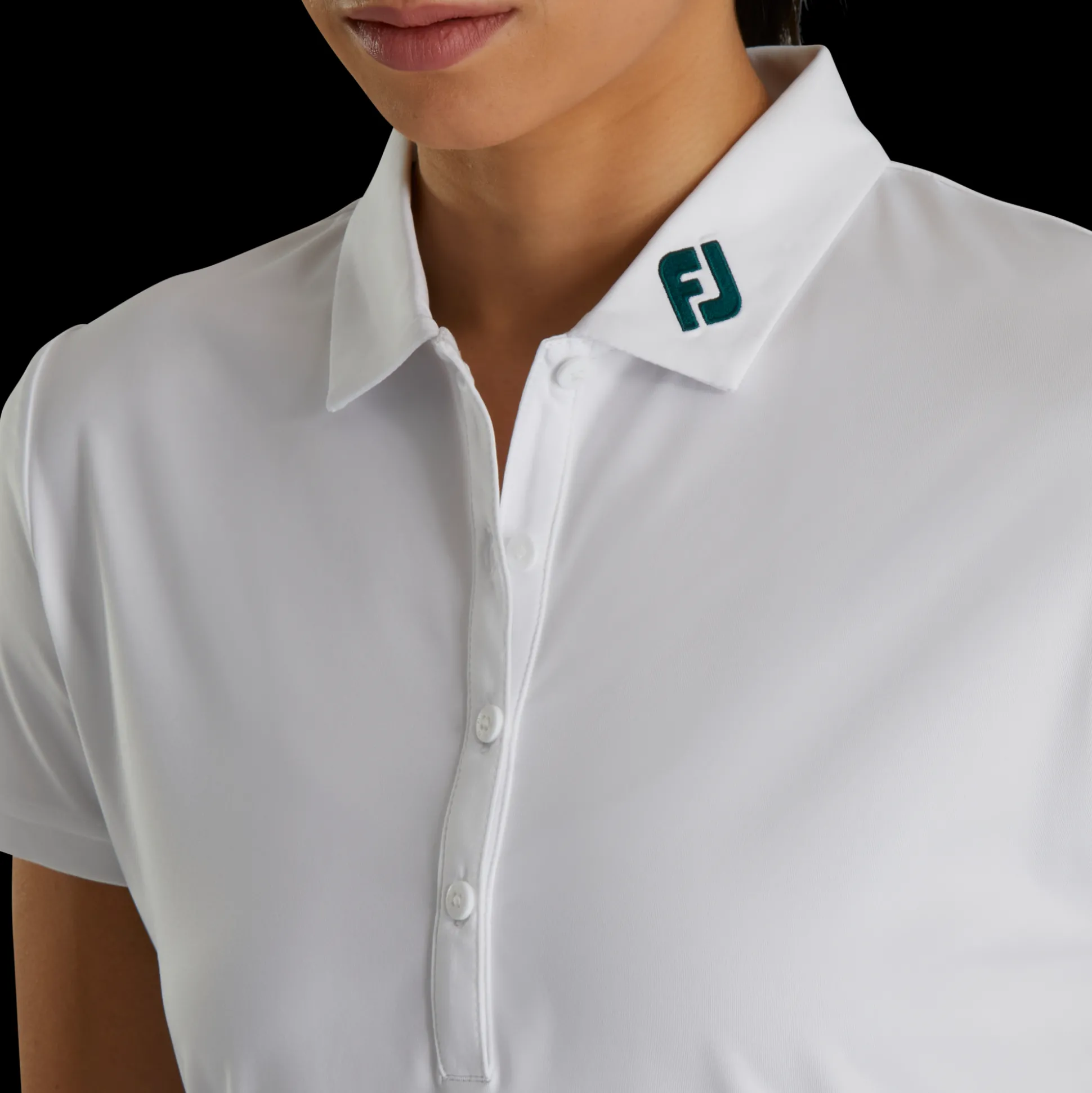 Solid Lisle Self Collar Women - FJ Tour Collar