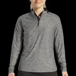 Space Dye Quarter-Zip Women